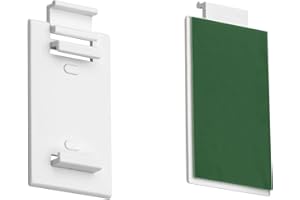 Victoria M. Supporto Adesivo per Tenda a Rullo Doppia Klemmfix e per Zevra Tenda a Rullo Doppia, Montaggio Senza Foratura, Set da 2, Bianco