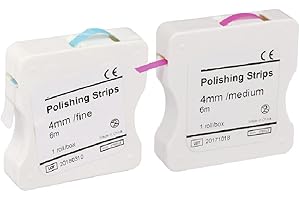 Layhou 2 Roll/Box Dental Polishing Strip 4mm Resin Tooth Interdental Sanding Grinding Whitening Teeth Surface Dental Tool