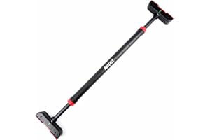 Phoenix Fitness Doorway Pull Up Bar - Adjustable Telescopic Chin Up Bar for Door Frame with No Screws - Secure Fit & Soft Grip for Upper Body Workout & Strength Training - Black, 200kg Load, 73-113cm