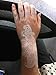 Flash Tattoos WHITE for Arm Hand Finger, Henna Fake Tattoo, Once tattoos W336 - LK Trend & Style