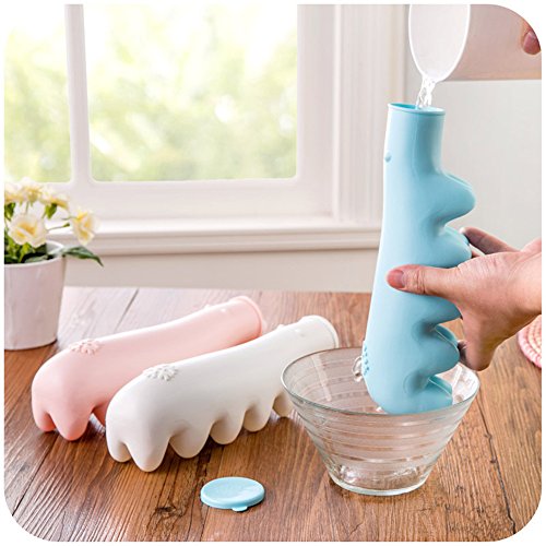 Qearly Eisbaer Muster Kunststoff Eiswuerfelbereiter Eiswuerfel Form Aus Glas Ice Tray Eiswuerfelbehaelter Eiswuerfelschalen Mit Deckel-Weiss - 6