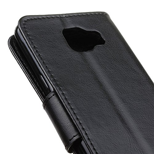 Samsung Galaxy A5 ( 2016 ) Schutzhülle Leder Hülle, Alfort 3 in 1 Flip Fashion Design Dual Use Falten Premium PU Leder Flip Mappen Kasten Abdeckung für Samsung Galaxy A5 / A510F ( 2016 ) 5.2″ ( Schwarz ) + Netter Staub Stecker + Schwarz Stylus Pen - 5