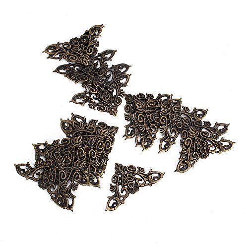 BQLZR Möbel Dekorative Kantenabdeckung Vintage Dekor Box Eckenschutz Packung mit 20 - 5