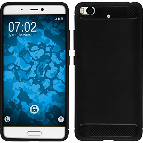PhoneNatic Funda de silicona para Xiaomi Mi 5s - Ultimate negro - Cover Cubierta protector de pantalla PhoneNatic Funda de silicona para Xiaomi Mi 5s - Ultimate negro - Cover Cubierta protector de pantalla