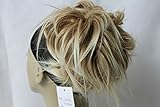 New Tousled Synthetic Hairpiece Scrunchies Straight Elastic updo Scrunchy BUN Brown Blonde Instant Ponytail wig Hairdo
