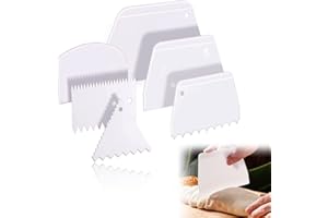 CMUYKIBU Dough Scraper, juego de 6 Dough Card, Non-Stick & Flexible Dough Cutters for Pizza, Pastries, Bread Baking and Cake Decoration