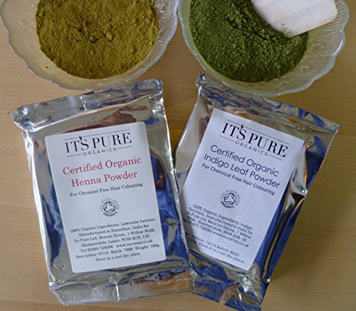 Soil Association Certified Organic Henna 200g & Organic Indigo 200g