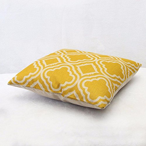 Sunnywill Rautenförmige Muster Leinen Throw Kissen Fall Kissen Cover Home Decor( Kissen ist nicht inbegriffen ) - 5