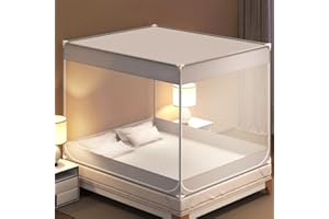 veco chajor Mosquito Net for Bed for Ba-by Mosquito Net Tent Canopy Curtains(150cm*195cm) Mosquito Net Tent King Size Portable Mosquito Netting with Bottom