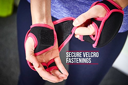 Andrew James Neopren beschwert Workout Handschuhe – 0,5 kg, Paar, wiegt 1 kg – erhältlich in grün und/Pink/2 Jahre Garantie - 2