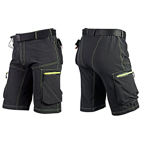 BicRad Herren MTB Shorts Trekking Downhill mit Gürtel - 3