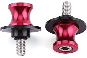 ‎ARAMOX Aramox Ständeraufnahme 2 Stk Motorrad CNC Hinterbauständer Bobbins Montageständer Adapter 6mm Rot
