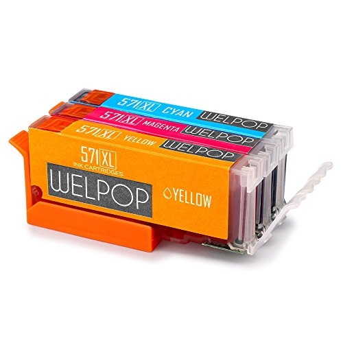 WELPOP Kompatibel Ersatz für Canon PGI-570XL/ CLI-571XL Druckerpatronen Hoher Reichweite (1 Cyan,1 Magenta,1 Gelb) Kompatibel mit Canon Pixma MG5700 MG5750 MG5751 MG5752 MG5753 MG6800 MG6850 MG6851 MG6852 MG6853 MG7700 MG7750 MG7751 MG7752 MG7753 TS6050 TS6051 TS6052 TS5050 TS5051 TS5052 TS5053 Drucker
