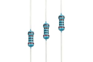 EDGELEC 100pcs 2K ohm Resistor 1/4w (0.25 Watt) ±1% Tolerance Metal Film Fixed Resistor, Multiple Values of Resistance Optional