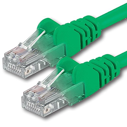 1aTTack CAT 5e UTP Netzwerk Patch-Kabel mit 2x RJ45 Stecker 15m grün