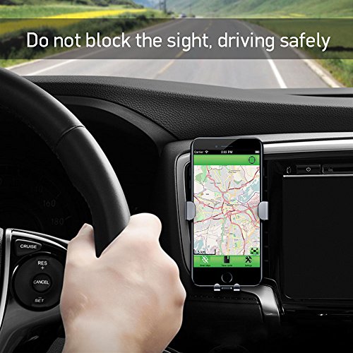 Supporto Smartphone Auto Universale, ikalula Griglia di Ventilazionee 360 Gradi di Rotazione Regolabile GravitÃ  Porta Cellulare Telefono Auto per iPhone, Samsung, Huawei, Xiaomi e Dispositivo GPS