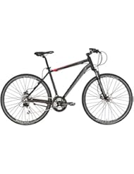 'Bicicleta Híbrida Cicli Adriatica Boxter GS Disc de hombre con marco de aluminio, frenos de disco, ruedas de 28, Shimano 24 velocidades, 3 tallas disponibles, negro mate