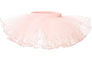 Bezioner Jupe Tutu en Tulle Fille Robe de Danse Classique Ballet Pettiskirt Princesse Costume 1-9 Ans