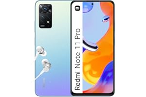 Xiaomi Redmi Note 11 Pro, Smartphone + Kopfhörer, 6 + 64 GB Handy ohne Vertrag, 6,67'' 120 Hz FHD + AMOLED Display, 67 W Turbo-Charge, 108 MP Kamera, Star Blue (DE Version, Amazon Exclusive)