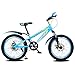 Produktbild Fenfen Kinder Fahrrad 16/18/20 Zoll Mountain Bike 5-8/7-10/10-14 Jahre altes Kind Kinderwagen High-Carbon-Stahl Fahrrad, blau schwarz/rot schwarz/grün schwarz/blau (Color : 18 inch blue)