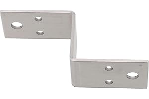 YUANPGKY Möbel-Eckverbinder, Edelstahl, Z-Form, fester Eckverbinder, Winkelverbinder, Eckstreben für Holzecken, Befestigungselement (50 mm)