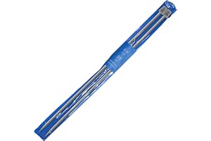 SAGASAVE 2Pcs/Set 35cm Long Single Pointed Knitting Needle Aluminium Classic Knitting Pins Sweater Needles for Handmade Weave DIY Tools (5mm)