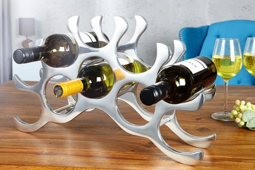 Design Accessoire Alu Weinregal fuer 10 Flaschen - 2
