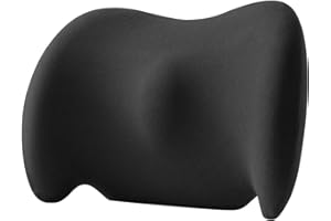 MIGIFTDY Poduszka podpierająca kręgosłup lędźwiowy z pianki memory, ergonomiczna poduszka podpierająca odcinek lędźwiowy, poduszka ortopedyczna do samochodu na krzesło biurowe, fotel samochodowy,