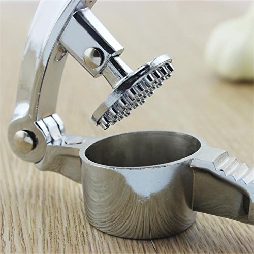 HelpCuisine Premium qualität (2 in 1) Knoblauchpresse + Nussknacker Nussöffner knoblauchpresse knoblauchschneider knoblauchschäler knoblauchreibe knoblauchwürfler ingwerpresse garlic press edelstahl, Zink presse Mehrzweck Küchengerät mit Knoblauchpresse und Nussknacker Nussöffner Funktion, professionelle küchenhelfer aus hochwertigem rostfreien Edelstahl, Zink, vernickelt, langlebig, rutschfest ergronomischer griff, spülmachinefest - 7