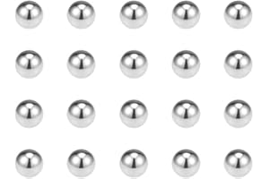 sourcing map Rodamiento de Bolas de 304 Acero Inoxidable, 50pcs 4mm Bolas de Precisión, Cojinetes Bolas, G100 Precisión, Bolas de Acero Para Maquinaria, Coche, Motocicleta, Bicicleta