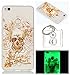 Produktbild Hülle Leuchtende Huawei P8 Lite (2017) Silikon Etui Handy Hülle Weiche Transparente Luminous TPU Back Case Tasche Schale Leuchten In Der Nacht Für Huawei P8 Lite (2017) + Schlüsselanhänger (P) (2)