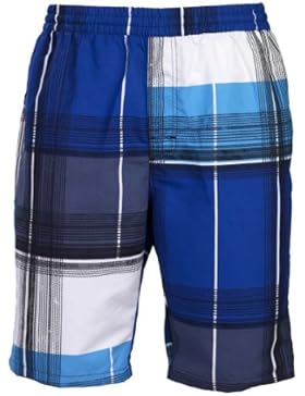 Olibia Mar: moderne Jungen Badeshort - attraktiv gemustert in blau, grün oder rot