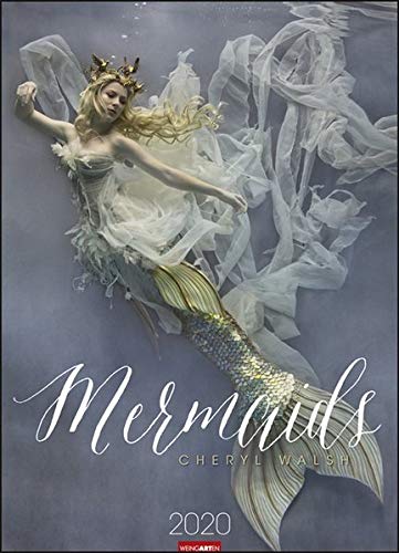 Mermaids. Wandkalender 2020. Monatskalendarium. Spiralbindung. Format 49 x 68 cm