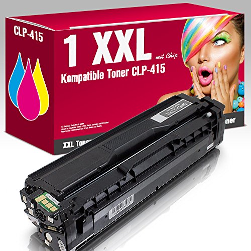ms-point® 1x Kompatibler Toner für Samsung CLP415 CLX-4195FW CLP-415NW CLX-4195FN CLP-415N CLX-4195N CLP-410 CLX-4100 Xpress C1860FW C1860 C1810W C1800 ersetzt CLT-K504S Black Schwarz