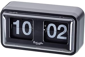 ‎EICHMÜLLER SINCE 1950 Eichmüller since 1950 Retro Flip Uhr mit Gehäuse - schwarz schwarz