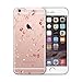 Produktbild Cujas® | Transparent Silikon Weich TPU Schutzhülle Flower Case Durchsichtig (iPhone 6 / 6S 4,7" Blumen 1)