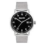 Gigandet Herren-Armbanduhr Minimalism Quarzwerk Analog mit Edelstahlarmband G26-006