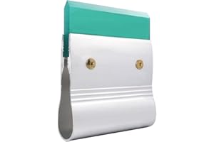 TOOLOFLIFE T&F Screen Printing Squeegee Siebdruck-Rakel, Siebdruck-Tintenabzieher mit Aluminiumgriff für Siebdruck, 75 Durometer, 1 Stück (V-Cut, 10cm)