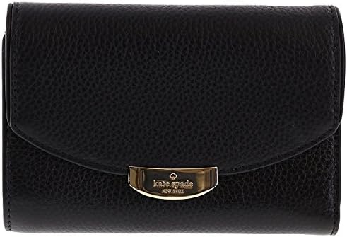 Kate Spade New York Mulberry Street Callie Pebbled Leather Wallet -  Black - 