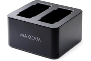 MAXCAM Cargador de batería Dual con Cable USB Tipo C para GoPro Hero 13 Black Enduro
