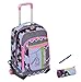 Produktbild Trolley Seven Round + Stift + Stifthalter – Sunflower – Versenkbare Tragegurte. Einsatz Rucksack Schule und Reise – Neue Kollektion.