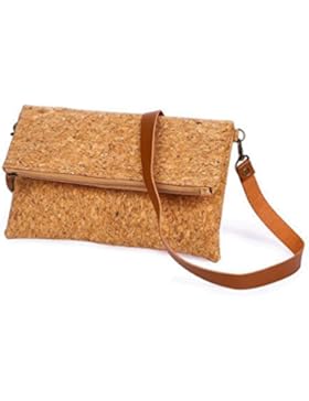 leichte Damen Umhängetasche Geldbeutel Schultertaschen Abendtasche Partytasche Schulter Clutch aus Natur-Leder...