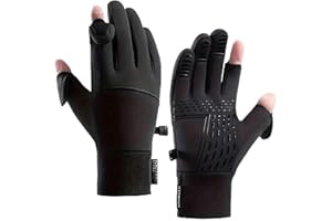 2XK-NOV Guantes termicos Invierno Hombre Mujer, Guantes Deportivos Finos, para Ciclismo, Running, Pesca, para la Pantalla táctil (Mida la circunferencia de la palma antes de ordenar)