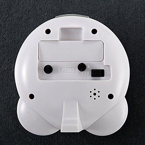 Lancardo Jungen Alarm Clock, Glockenwecker Analog Quarzwecker mit Luminous Ziffer, Lauter Alarm,kein Ticken geräuschlos Alarm Wecker,blau weiss - 4