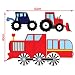 Shopisfy Children's Toddlers Self Adhesive Vinyl Wall Stickers Nursery Décor Decal Art - Transport