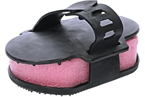 LeMieux Hippo Scrubber - Spazzola per la toelettatura dei cavalli, con spugna, setole flessibili e cinghie regolabili, taglia unica