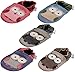 MiniFeet Soft Leather Baby Shoes, Blue Owl 12-18 Months