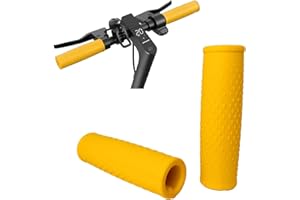 Gleamydot Puños Scooter Adultos para Manillar Patinete Electrico Xiaomi Mi M365 1S Pro 2 3 Essential Patinetes Accesorios (1 par Amarillo)