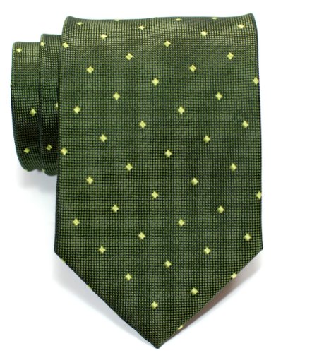 Retreez corbata para hombre, Retro, lunares cuadrados, tejida, corbata  varios colores verde Ejercito Verde Talla única