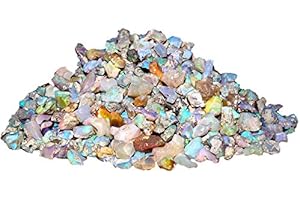 GEMKORA 25 carats Ultra Fire Opal, Natural Ethiopian Opal, Rough Gemstone, Raw Crystals, Energy Healing Crystals